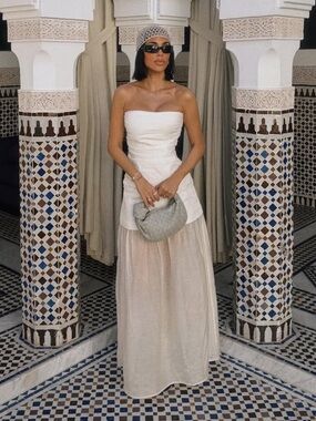 VIRAL NEW ZARA STRAPLESS ELEGANT SUMMER DRESS XS and S
🚨NO DISCOUNT